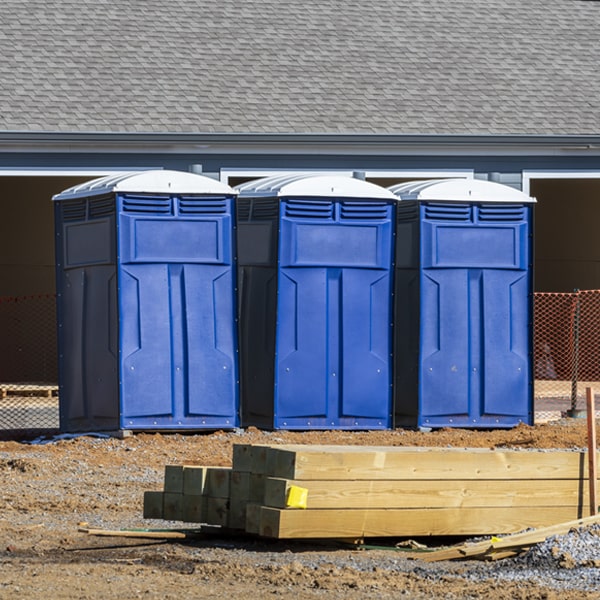 how do you dispose of waste after the portable restrooms have been emptied in Lagro